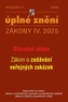 Aktualizace IV/1 2025 – Stavební zákon, o zadávání veřejných zakázek