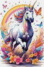 Diamentowa mozaika Jednorożec w galopie 30x40cm 2000110
