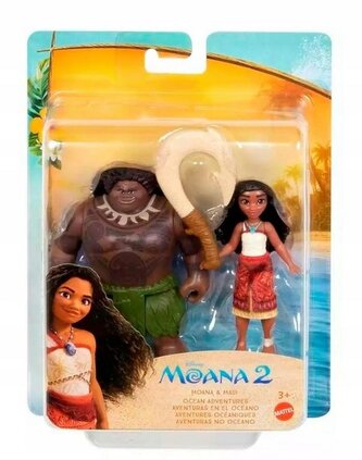 Disney Vaiana 2 Zestaw małych lalek Vaiana i Maui