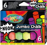 křídy Colorino chodníkové  6ks neon