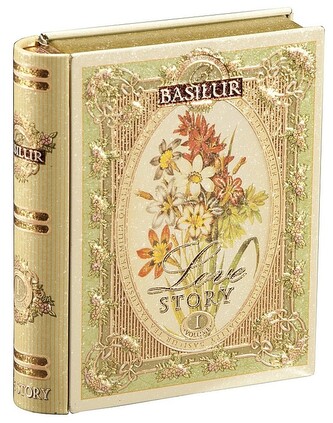 BASILUR Book Love Story I. Pyramid malý plech 5x2g