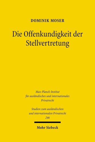 Die Offenkundigkeit der Stellvertretung