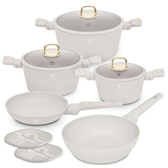 BERLINGERHAUS Sada nádobí s titanovým povrchem 10 ks Sahara Collection BH-8080