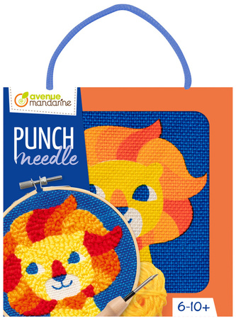 Zestaw Punch Needle Lew 13cm, Avenue Mandarine