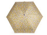 Dámský mini skládací deštník květy - 1 ks - 3 hořčicová