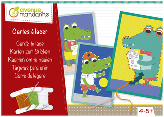 Zestaw Kartki do obszycia Krokodyle, Avenue Mandarine