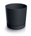 Květináč TUBOS P ECO WOOD antracitový matný, varianta 19,8 cm