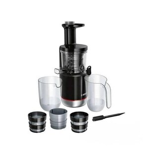 Bosch MESM731M šnekový odšťavňovač, 150 W, nastavení hustoty nápoje, 3 filtry, zpětný chod, černá