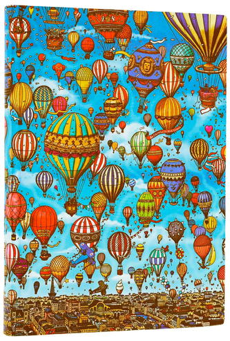 Notes Flexi Pierre the Maze Detective Balloon Festival Midi gładki, Paperblanks