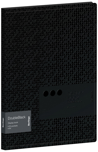 Album ofertowy 20 koszulek Double Black z wewnętrzną kieszonką, Berlingo