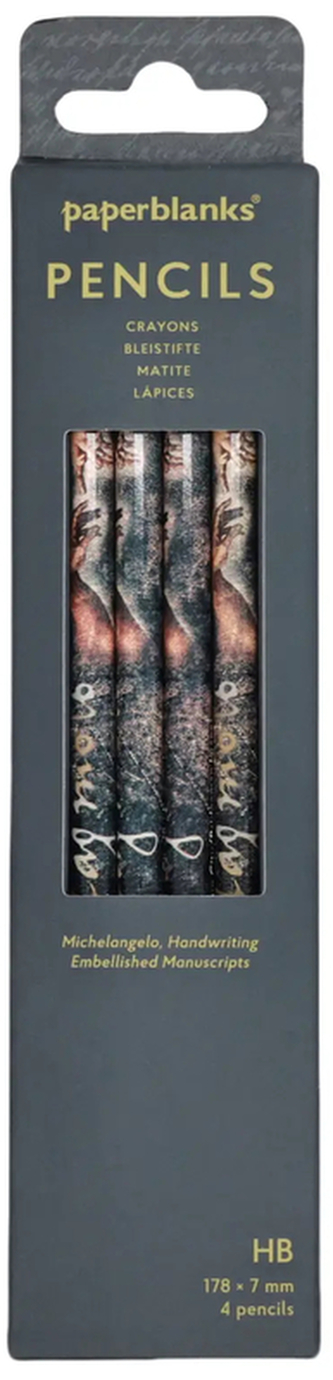 Ołówek Embellished Manuscripts Collection Michelangelo Handwriting op. 4szt, Paperblanks