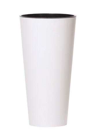Květináč Tubus Slimmer bílý matný, varianta 20 cm