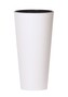 Květináč Tubus Slimmer bílý matný, varianta 20 cm