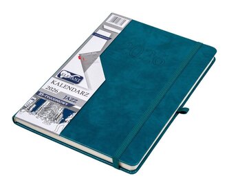 Kalendarz 2026 B5 tygodniowy Jazz szmaragdowy