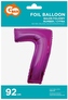 Balon foliowy "Cyfra 7" różowa 92 cm CH-S9R7, Godan