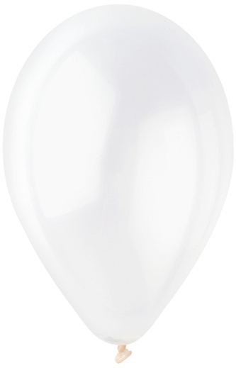 Balon G90 pastel 10" - transparent op. 100szt., GoDan