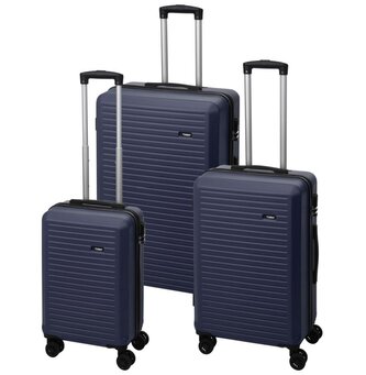PROWORLD Cestovní kufr na kolečkách sada 3 ks 50/60/70cm modrá KO-DG4700030