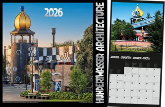 Hundertwasser Broschürenkalender Architektur 2026