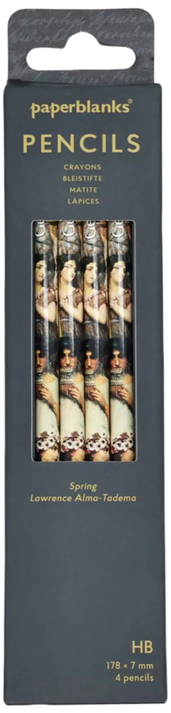 Ołówek Lawrence Alma-Tadema Spring op. 4szt, Paperblanks