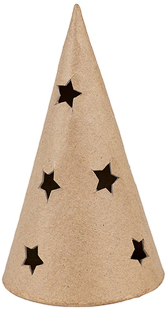 Świecznik T-Light Choinka z gwiazdami 8x8x14,5cm NO067C, Decopatch