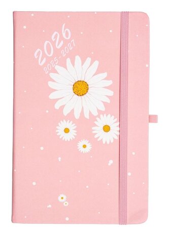 Kalendarz 2025/2027 A5 18M tyg. Hip Hop stokrotka