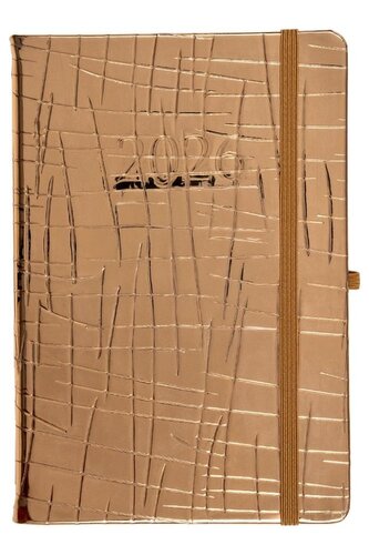 Kalendarz 2026 A5 tygodniowy Jazz złoty