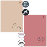 Zeszyt A4 32k. 3-linie kolor 90g Animal Sketch3, Bee-Bee