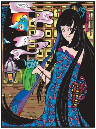 Kolorowanka Welw.47x35 Ceremonia Herbaty, Colorvelvet