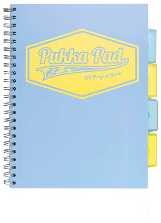 Kołonotes Project Book Pastel  B5 linia niebieski, Pukka Pad Kołonotes Project Book Pastel  B5 linia niebieski, Pukka Pad