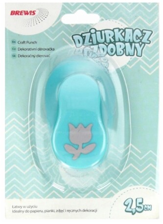 Dziurkacz ozdobny 2.5 cm D25-32 Tulipan, Brewis