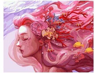 Numeromalowanie 40x50cm Królowa Rafy Koralowej PC40501201, iPicasso