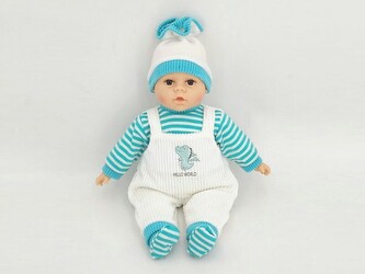 Lalka bobas ze smoczkiem mówi po polsku 35cm