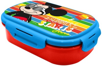 Pudełko śniadaniowe prostokątne ze sztućcami Mickey, Kids