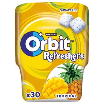 Žvýkačky Orbit Refreshers - tropic, dóza