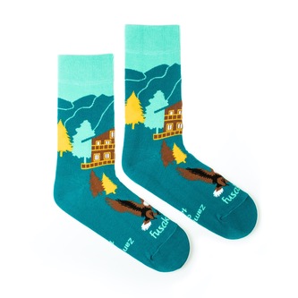 Ponožky Zamkovského chata Tyrkysové M (39-42)