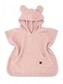Dětské mušelínové pončo lux s kapucí Teddy, rychleschnoucí, pudrově růžové; 86/104