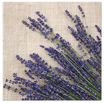 Serwetki 33x33cm Lavender Sheaf SDL126500, Paw