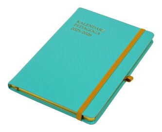 Kalendarz pedagoga 2025/26 A5 tyg Salsa akwamaryna