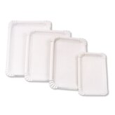 Papírové tácky-smart, č. 3c, 13x10cm,bílé,100ks