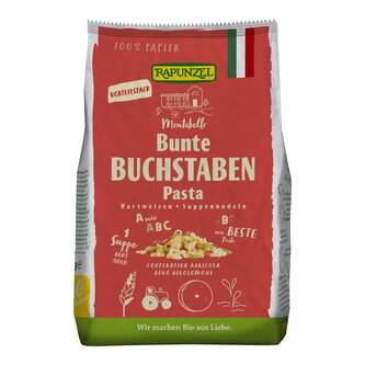 Písmenka semolina barevná 500 g BIO   RAPUNZEL