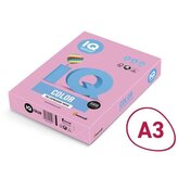 Barev.papír IQ A3-PI25,růž.,80g/m2,500 listů