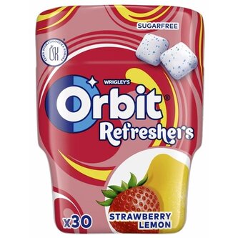 Žvýkačky Orbit Refreshers - jahoda, citrón, dóza Žvýkačky Orbit Refreshers - jahoda, citrón, dóza