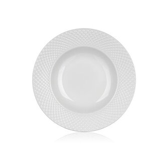 Hlub.talíře Banquet Diam.Line-bílé,22,2cm,sada 6ks