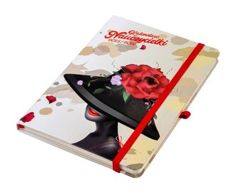 Kalendarz nauczycielki 2025/26 A5 tyg kapelusz