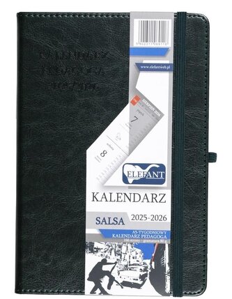 Kalendarz pedagoga 2025/26 A5 tyg. Salsa zielony