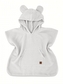 Dětské mušelínové pončo lux s kapucí Teddy, rychleschnoucí, šedé; 86/104