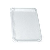 Papírové tácky - č. 6c , 26 x 18 cm, bílé, 500 ks