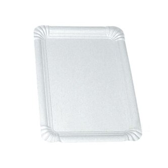 Papírové tácky - č. 6c , 26 x 18 cm, bílé, 500 ks