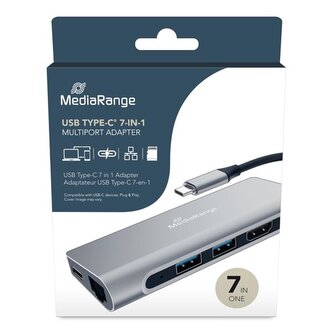 Univerzal.adaptér Multi Port Hub USB-C MediaRange