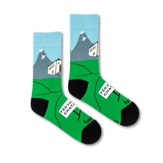 Ponožky Teryho chata Zelené L (43-46)